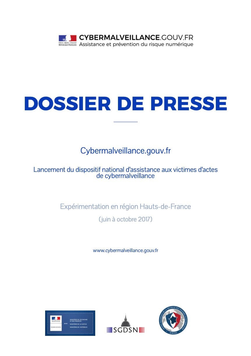 Dossier de presse du lancement de l'expérimentation du dispositif le 30.05.17