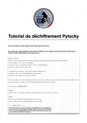 Programme de déchiffrement PyLocky
