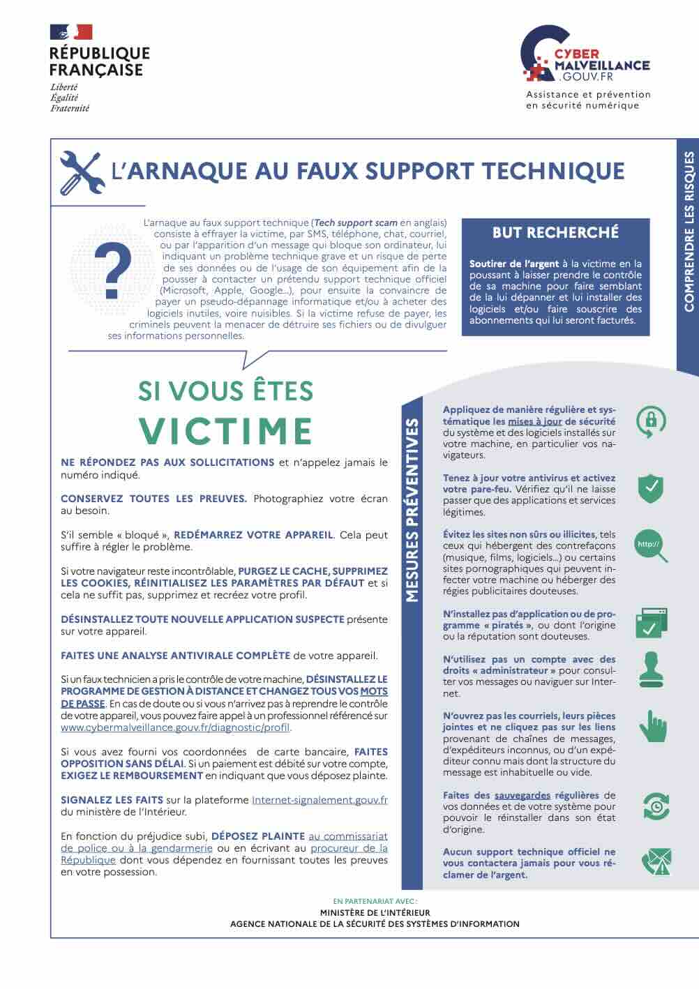 L'arnaque au faux support technique