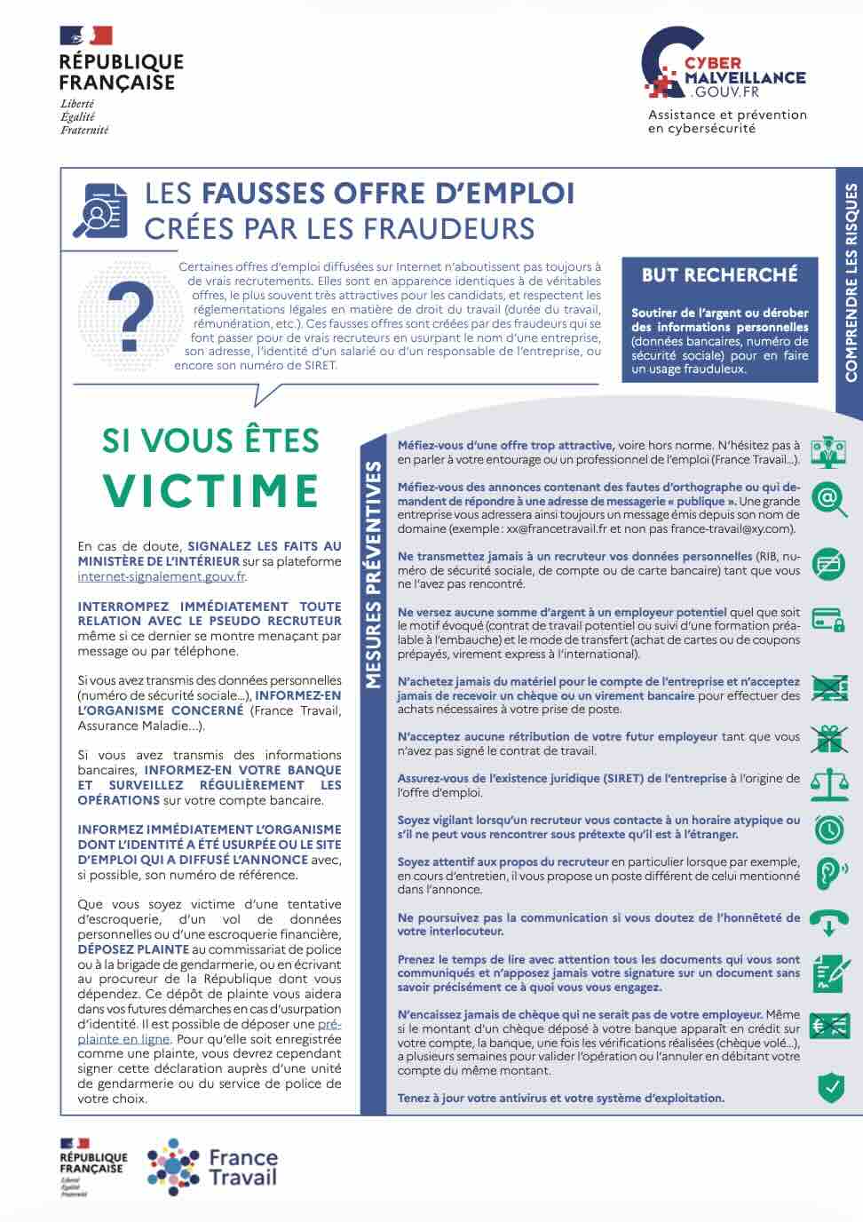 Fausses offres d'emploi