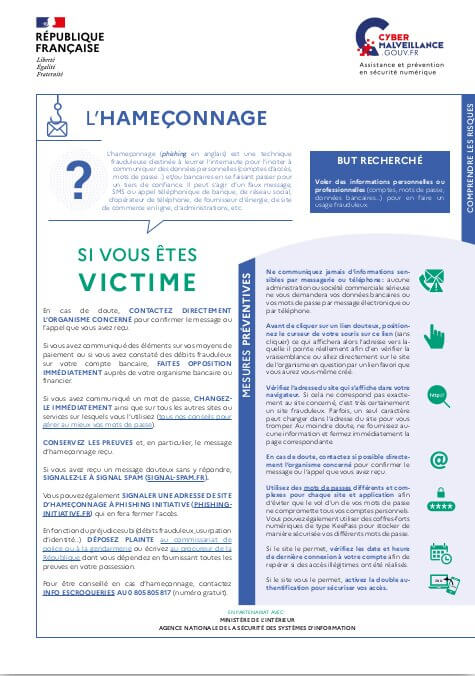 L'hameçonnage ou phishing