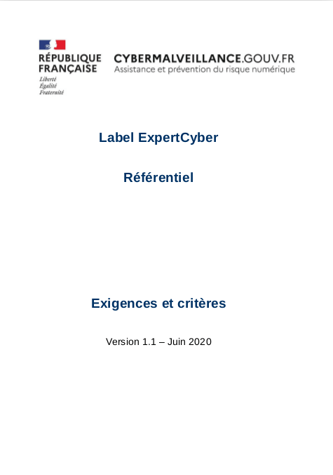 Référentiel du label détaillant les critères d’évaluation des candidatures - Version 1.1