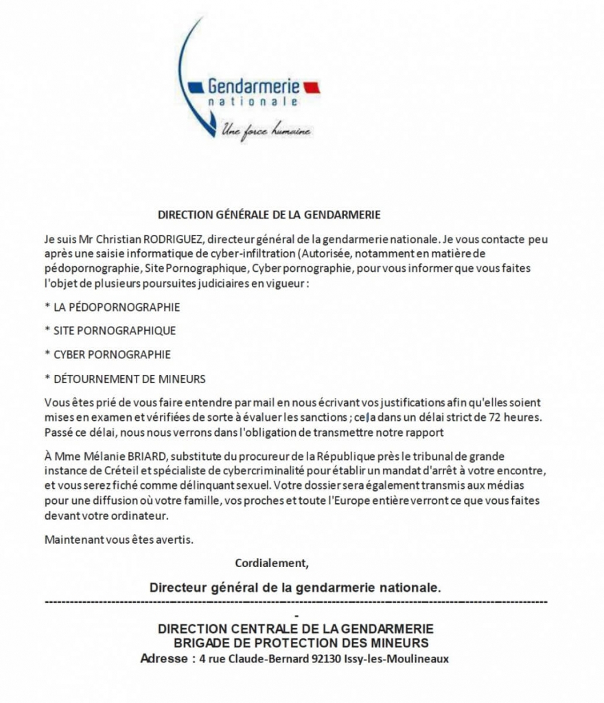 France Nationale Police  Gendarmerie Nationale Sous-Direction de la Police Judic 