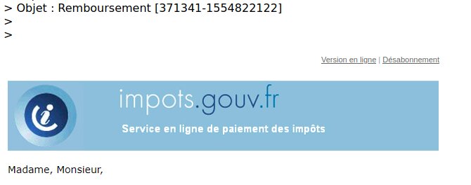 Exemples d’utilisation abusive de logos de la DGFiP dans des e-mails frauduleux