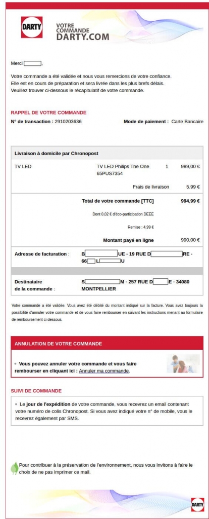 p9hj@elevrus.com, 500 euros en chèque Cadeau , Arnaque identité  (Phishing)