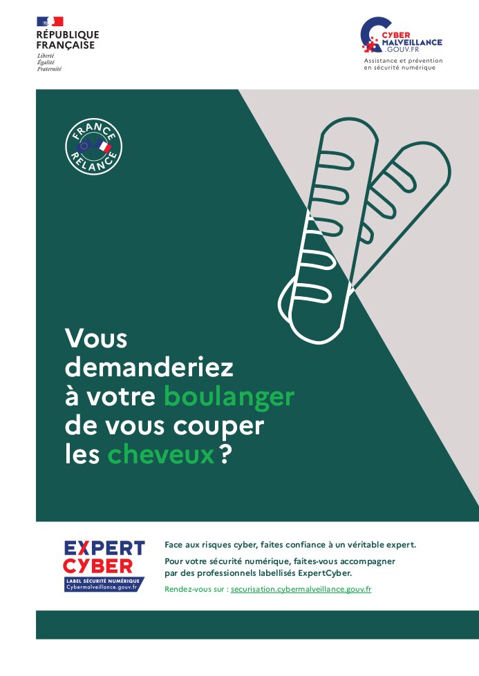 Affiche cybersécurité