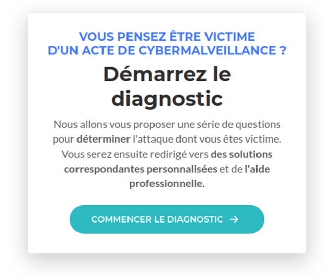 Diagnostic et assistance en ligne : 50 cybermalveillances et 500 conseils personnalisés