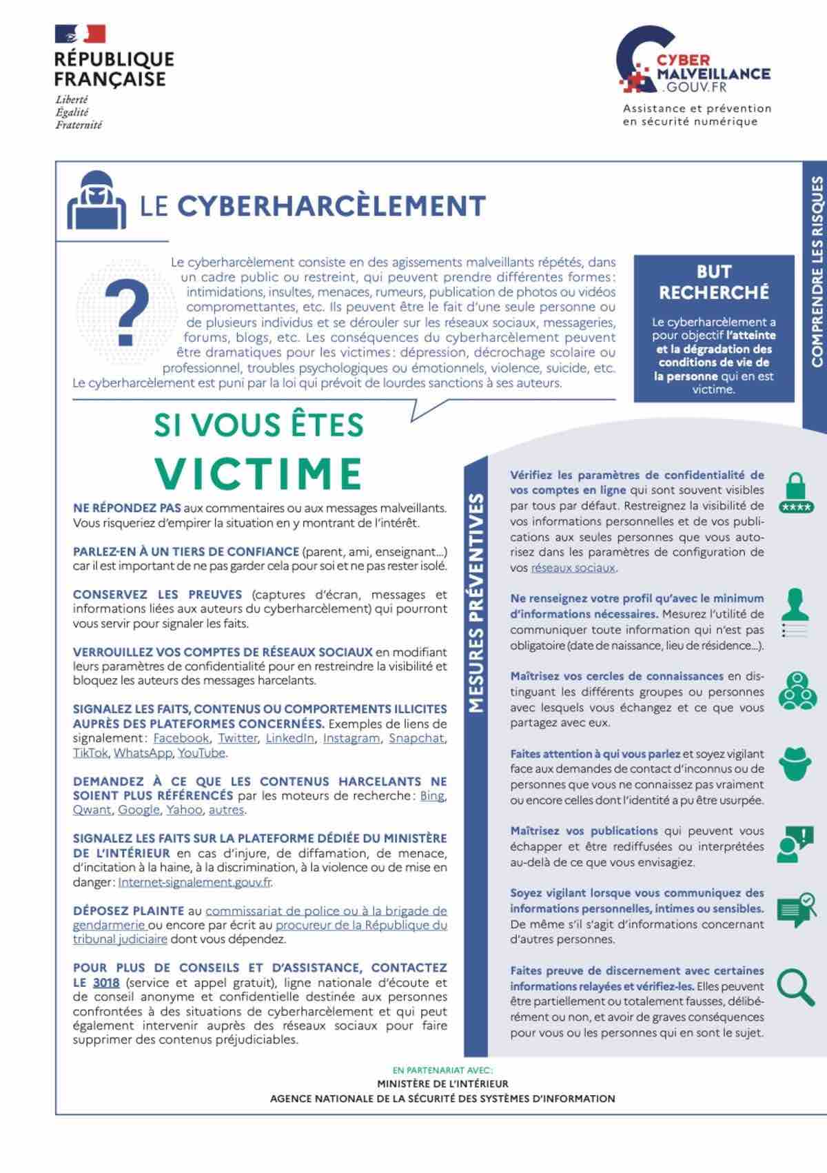 Le cyberharcèlement