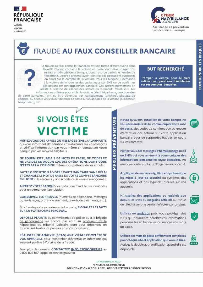 Fraude au Faux Conseiller Bancaire