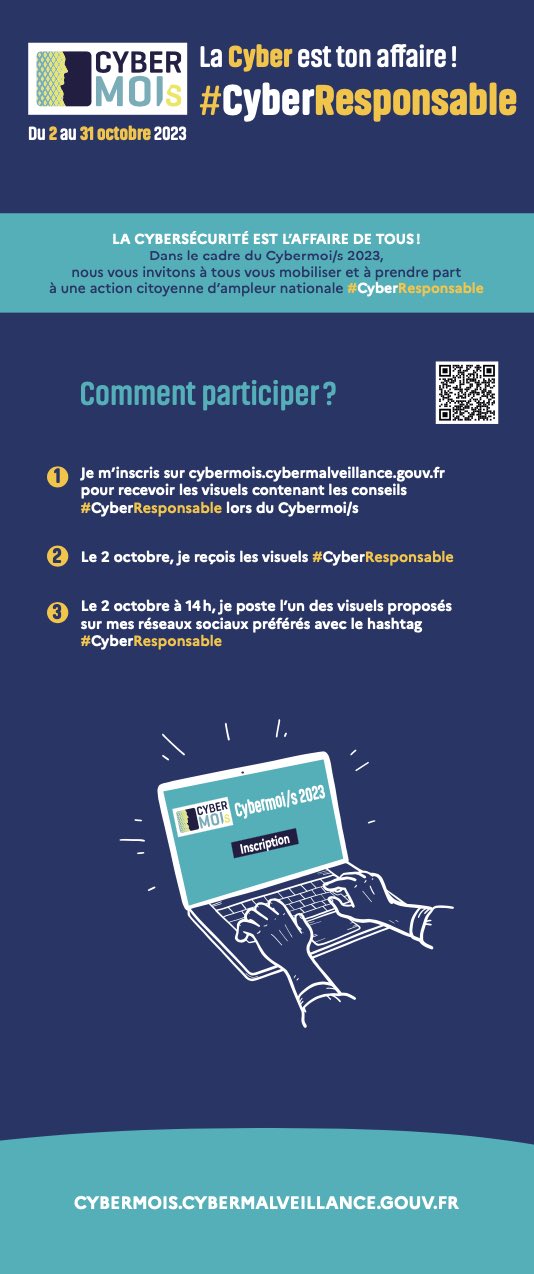 Kakémono de l'action #CyberResponsable