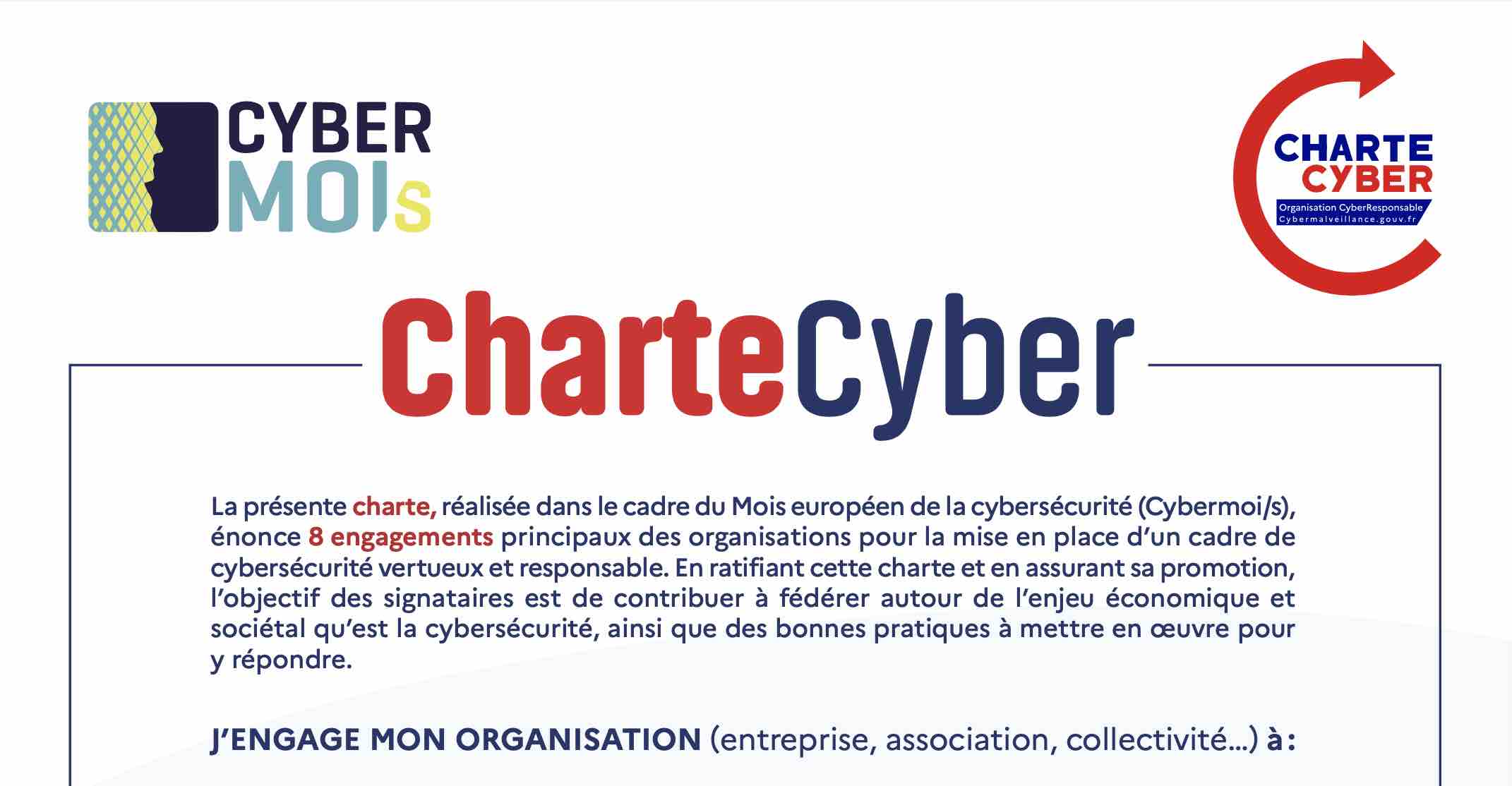 Cybermoi/s 2023 : 83 entités s’engagent à travers la signature de la « CharteCyber » et lancent un appel à mobilisation générale