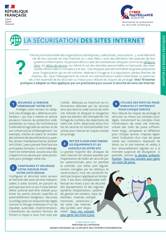 La sécurisation des sites Internet