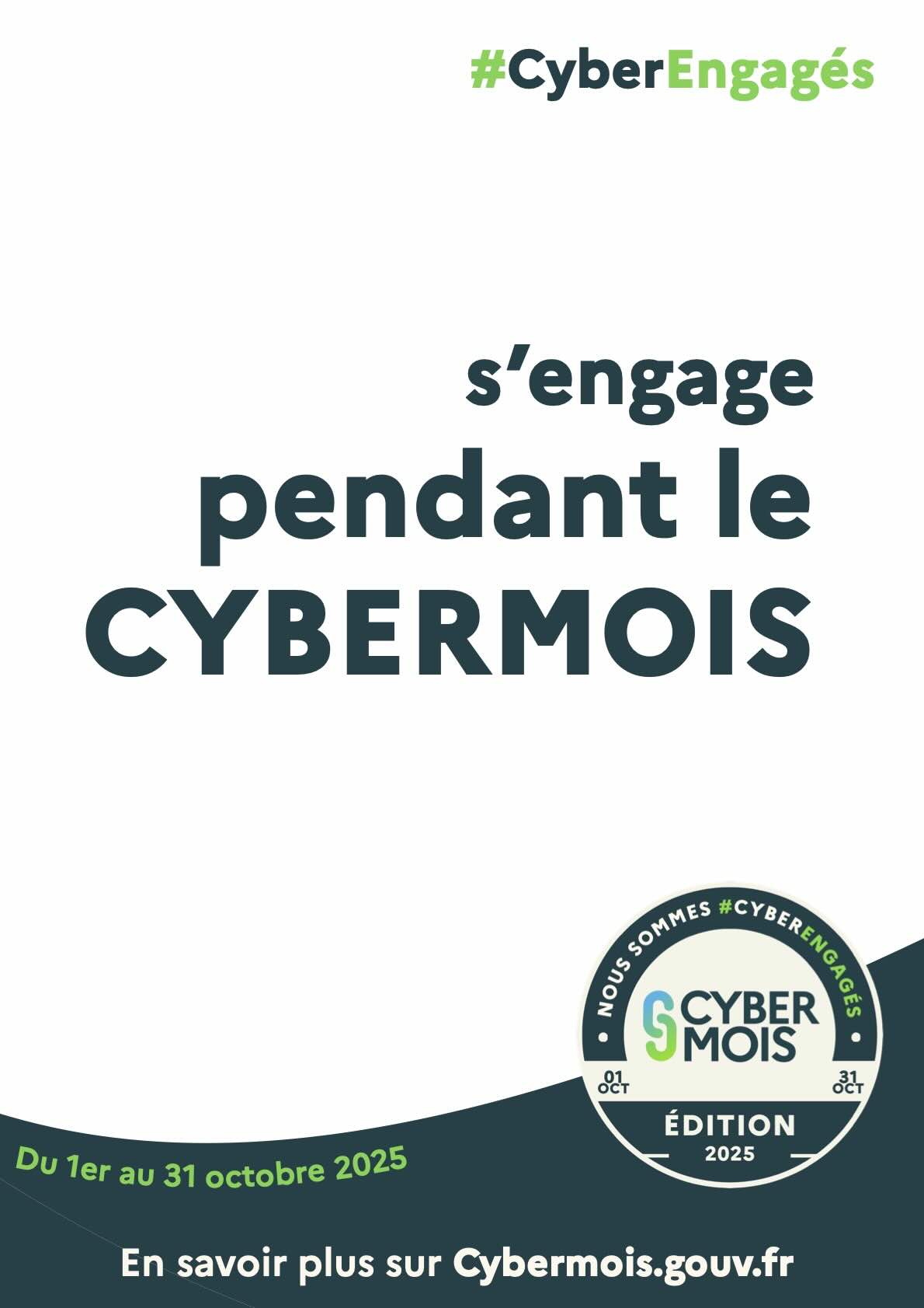 Affiche organisation Cybermois 2025