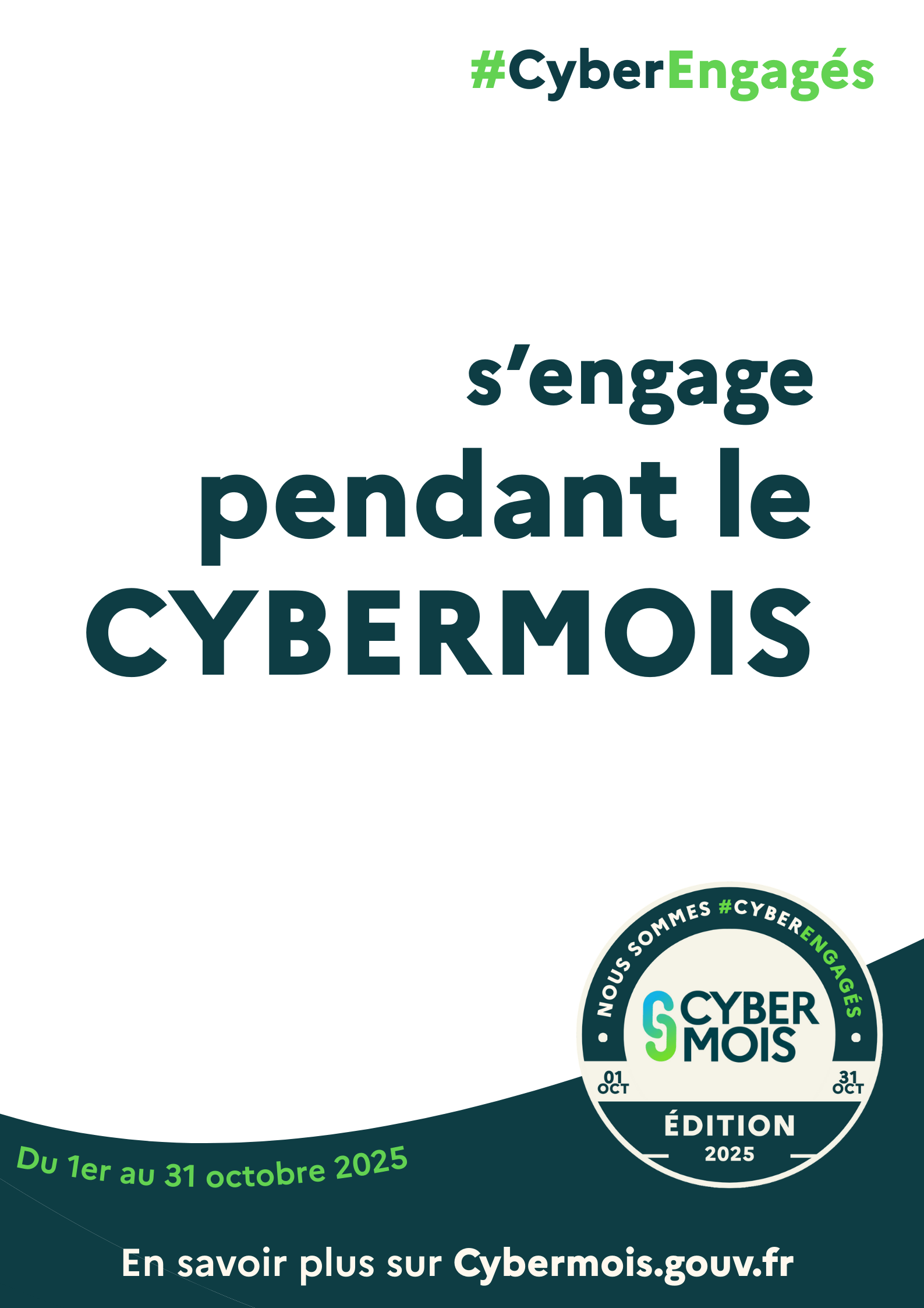 Affiche organisation Cybermois 2025
