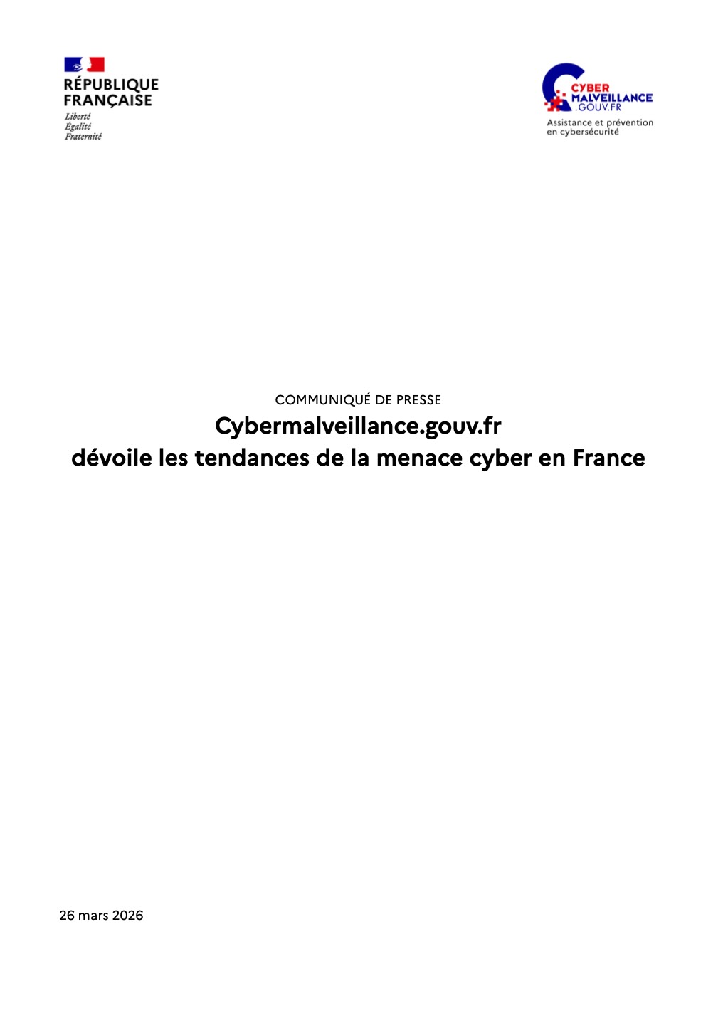 Communiqué 26/03/2026