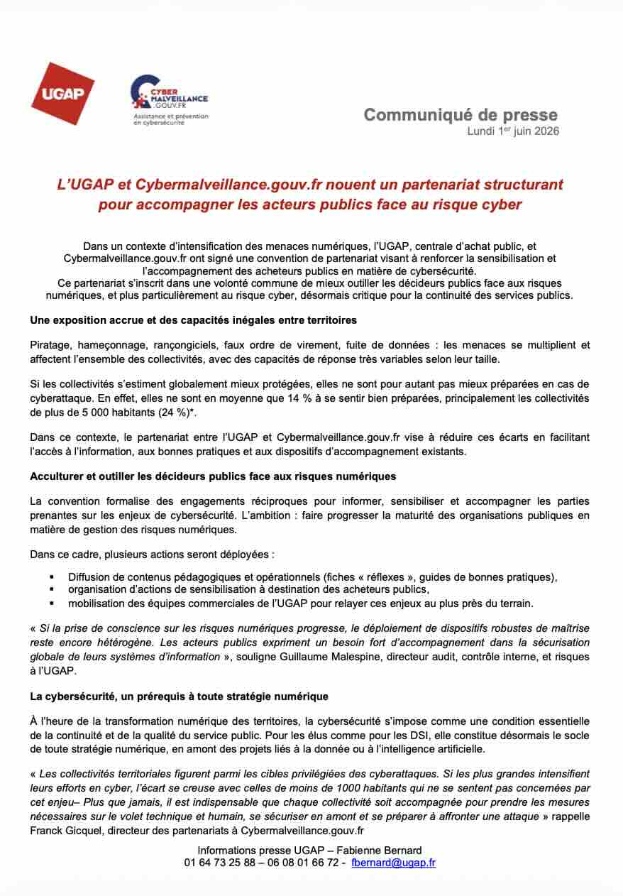 Communiqué 01/06/2025